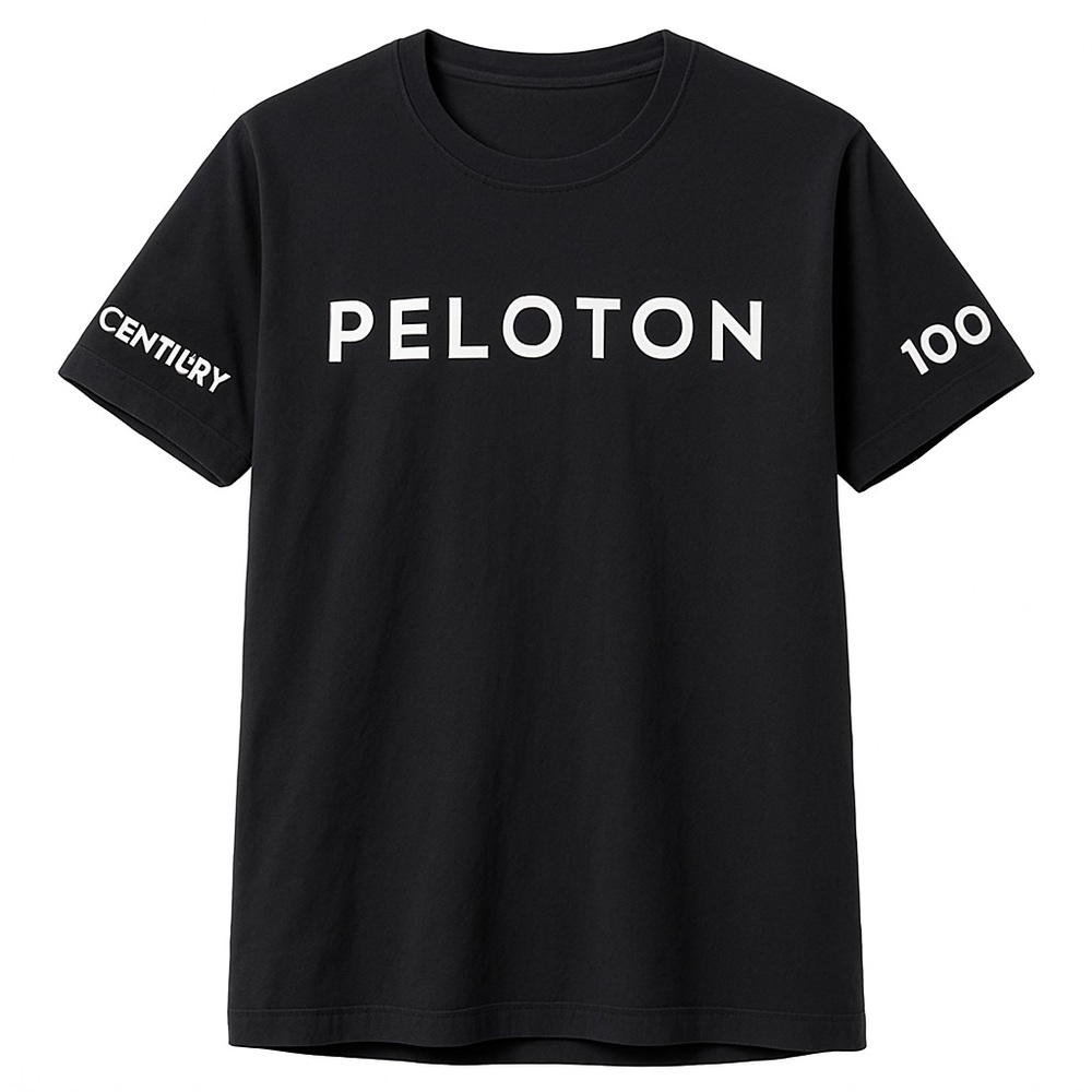 Peloton Century Club 100 Rides Black T-Shirt Small